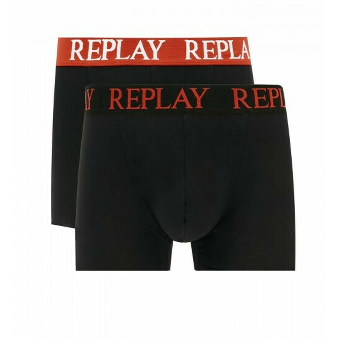 REPLAY Férfi Trunk Szett 2db I fekete-Narancs N270