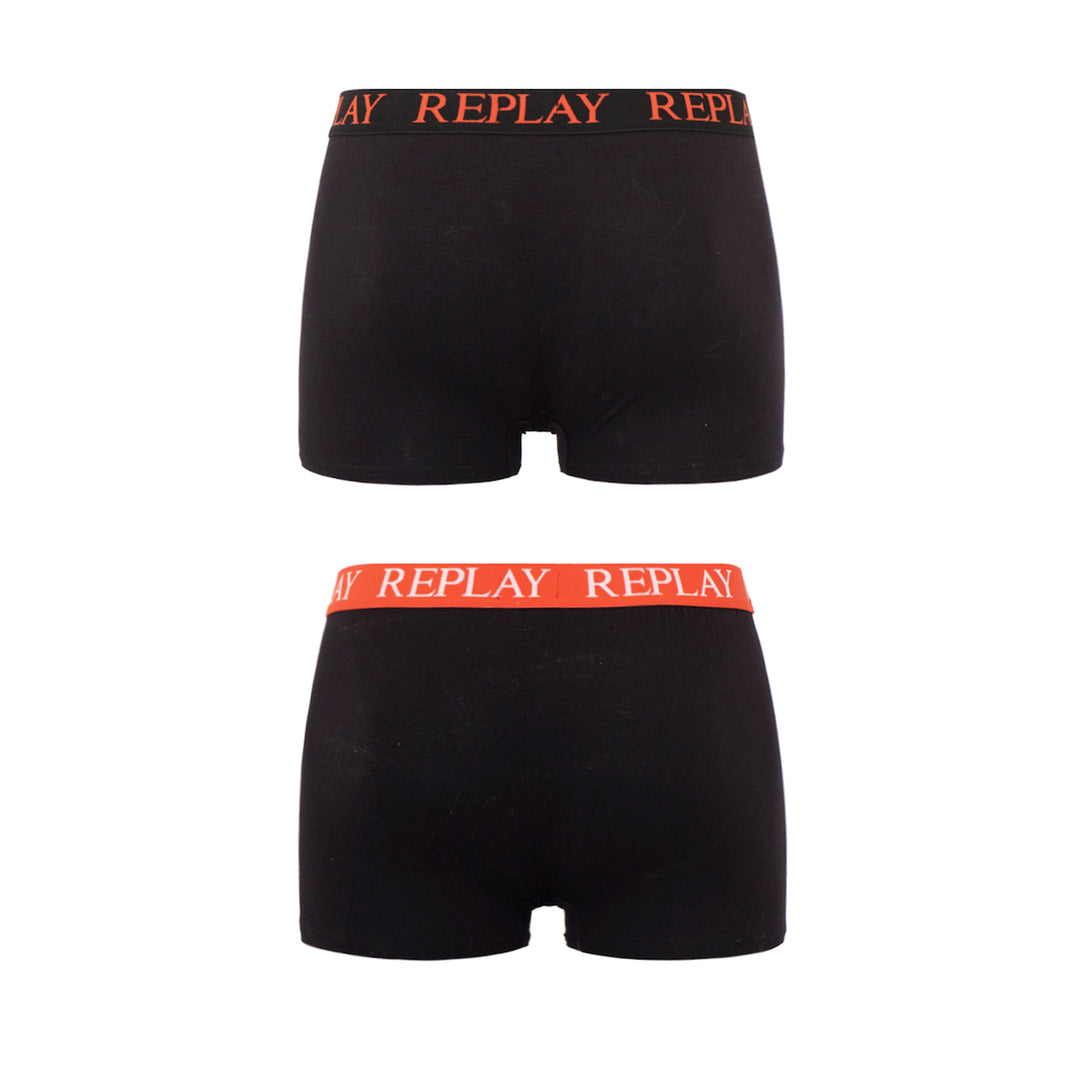 REPLAY Férfi Trunk Szett 2db I fekete-Narancs N270
