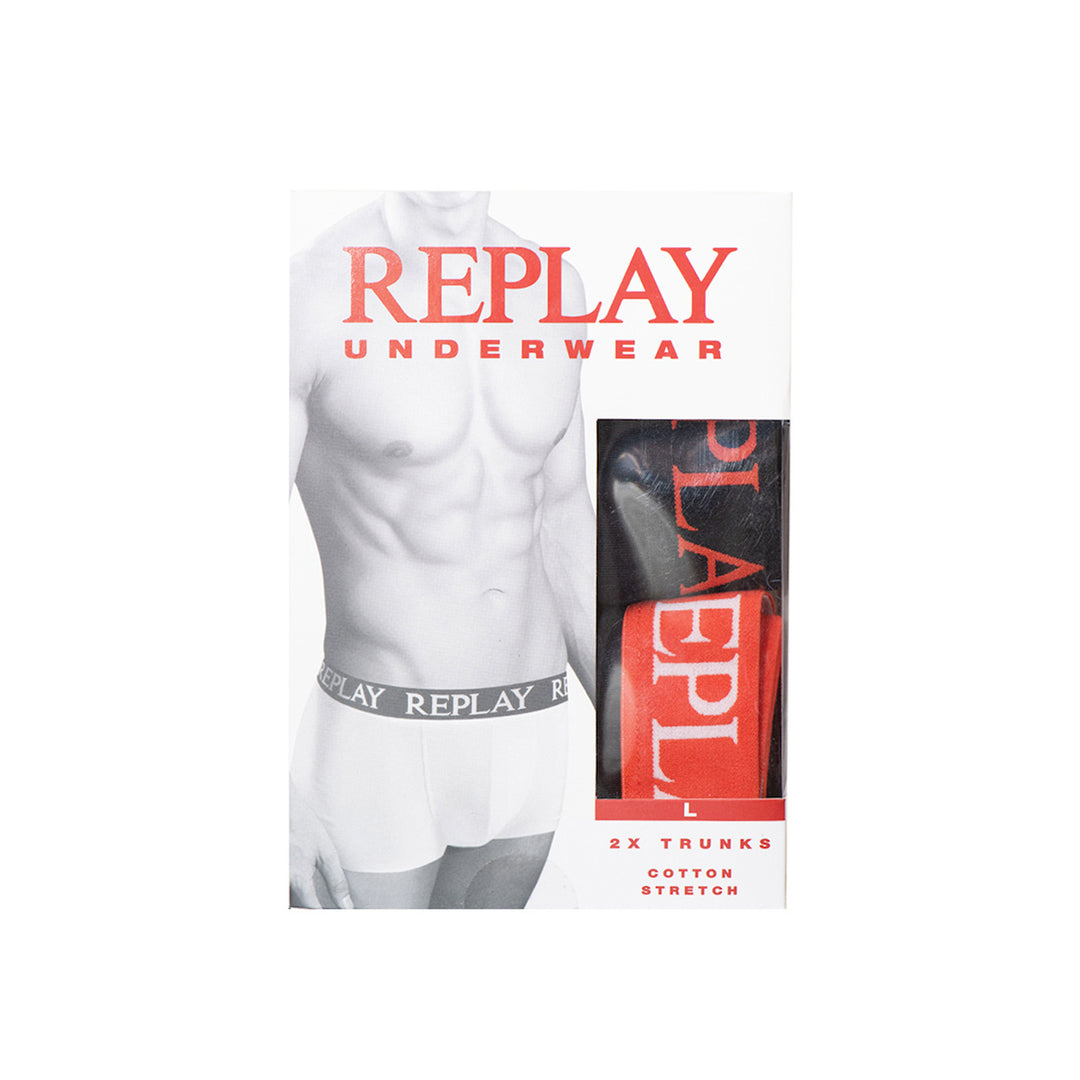 REPLAY Férfi Trunk Szett 2db I fekete-Narancs N270