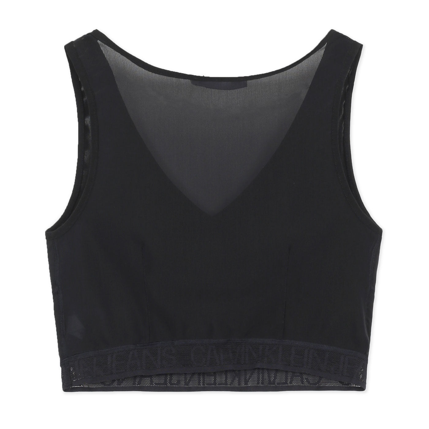 Calvin Klein Mesh Logo Top | Fekete