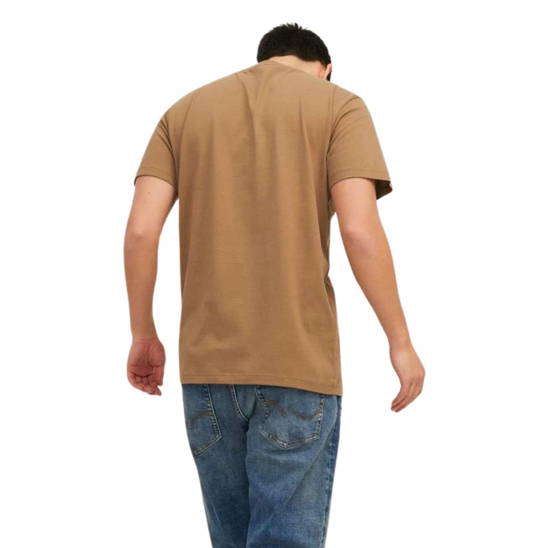 Jack and Jones Férfi JJElogo Tee SS O-neck Póló | Bézs