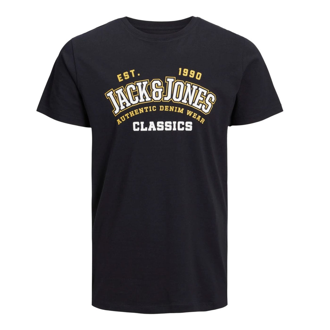 Jack and Jones Férfi JJElogo Tee SS O-neck  Póló | Sötétkék