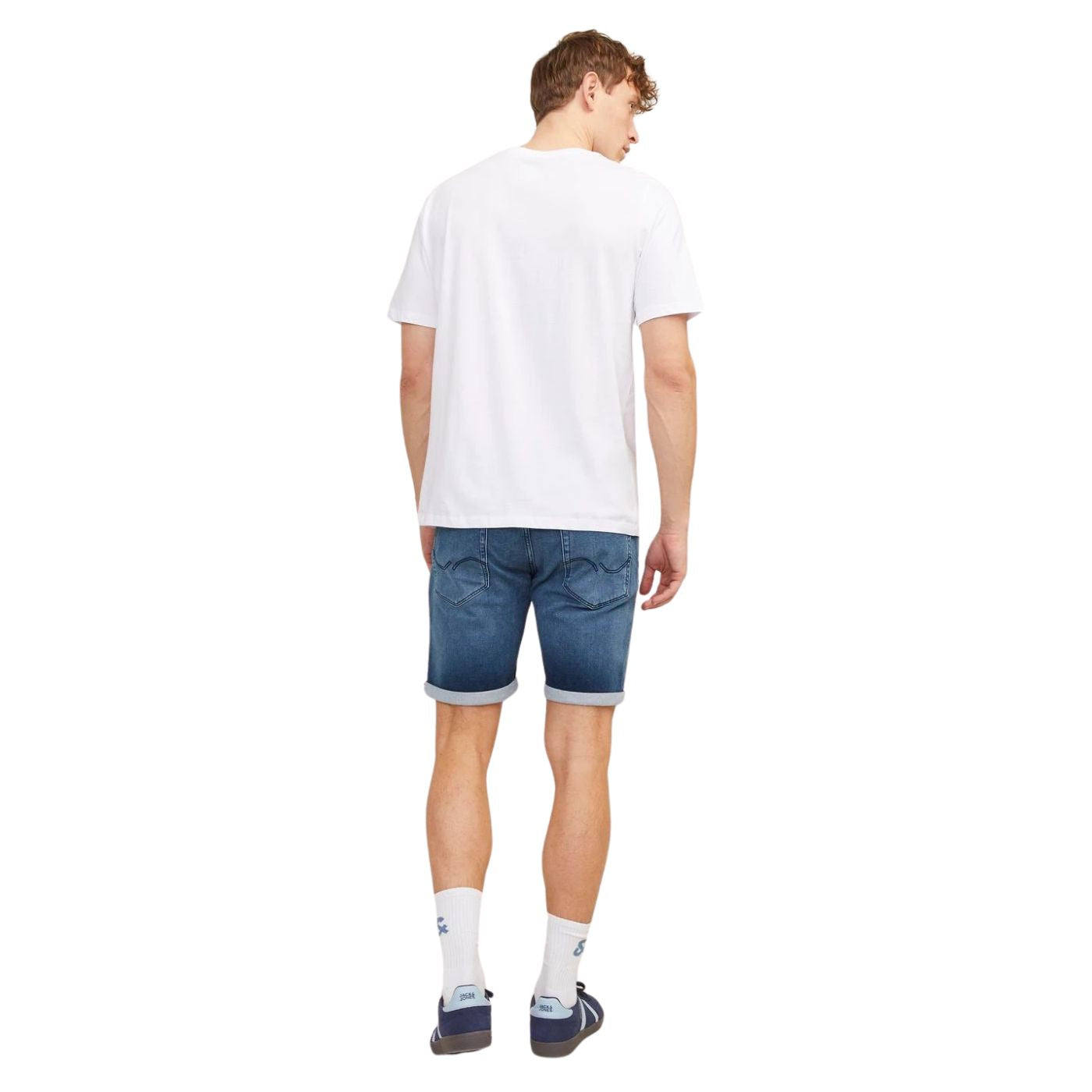 Jack & Jones Férfi Farmer Rövidnadrág | Sötétkék