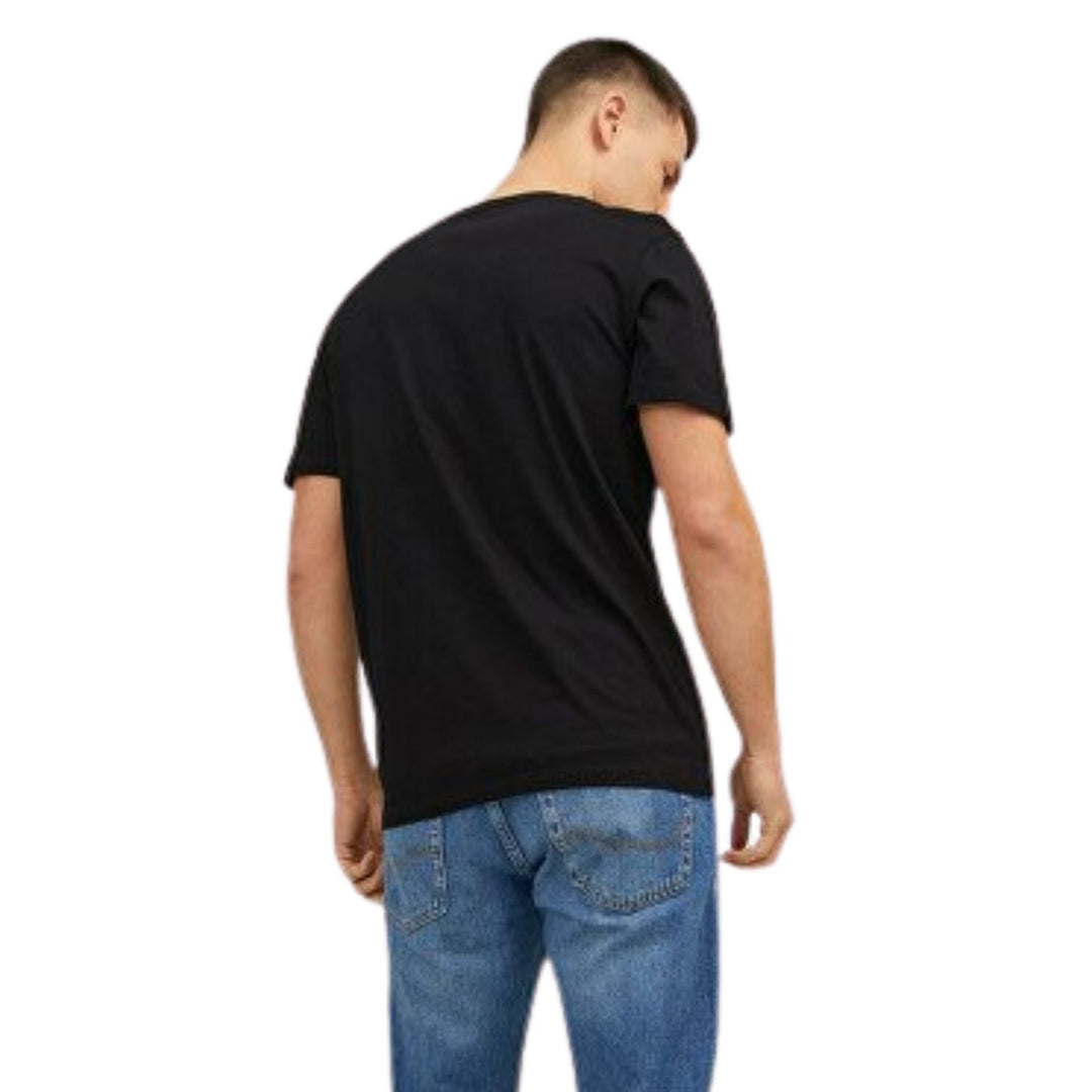 Jack and Jones Férfi JJElogo Tee SS O-neck  Póló | Fekete