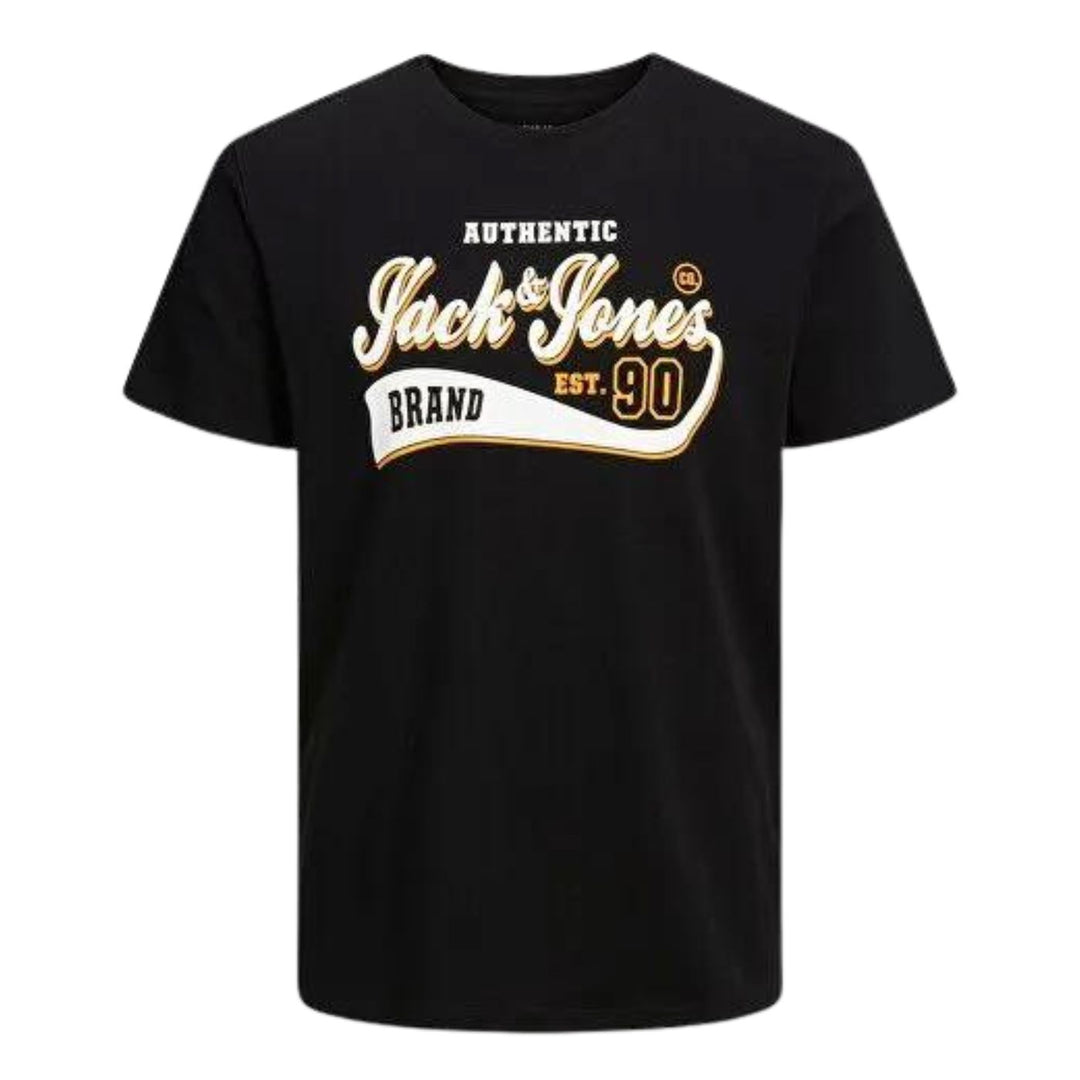 Jack and Jones Férfi JJElogo Tee SS O-neck  Póló | Fekete