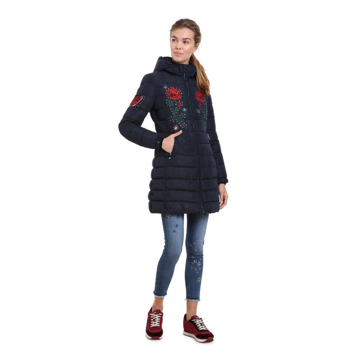 Desigual Padded Flash Kabát | Sötétkék