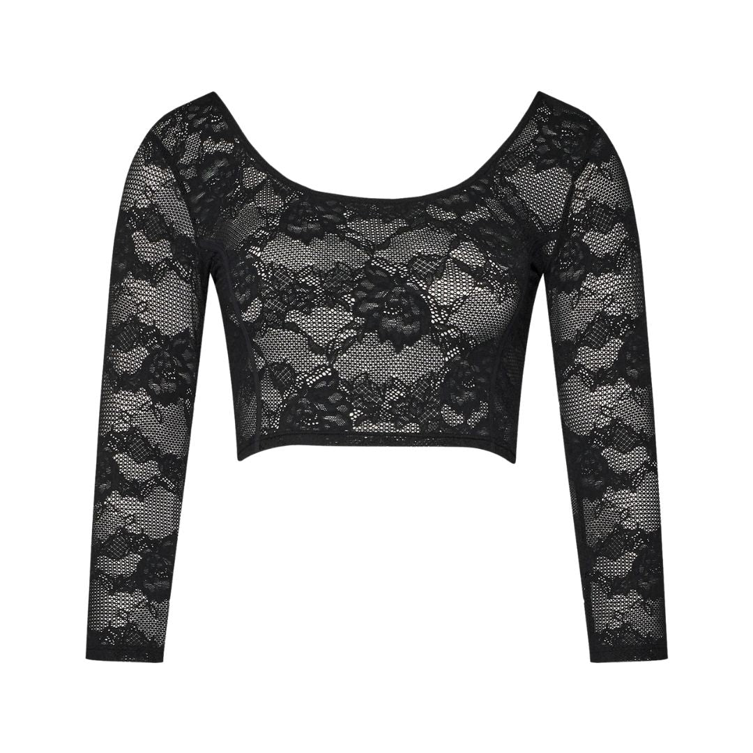 Triumph Smart Deco Crop Top | Fekete