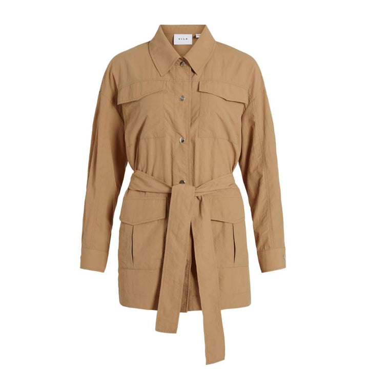 Vila Vipocky L/S Utility JACKET | Barna