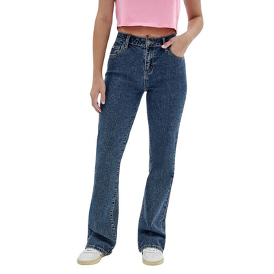 Guess Női Mid-Rise Bootcut Denim Pants I Kék