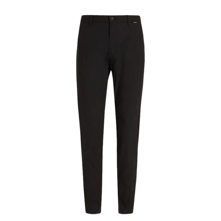 Calvin Klein Tech cotton Stretch Slim Nadrág | Fekete