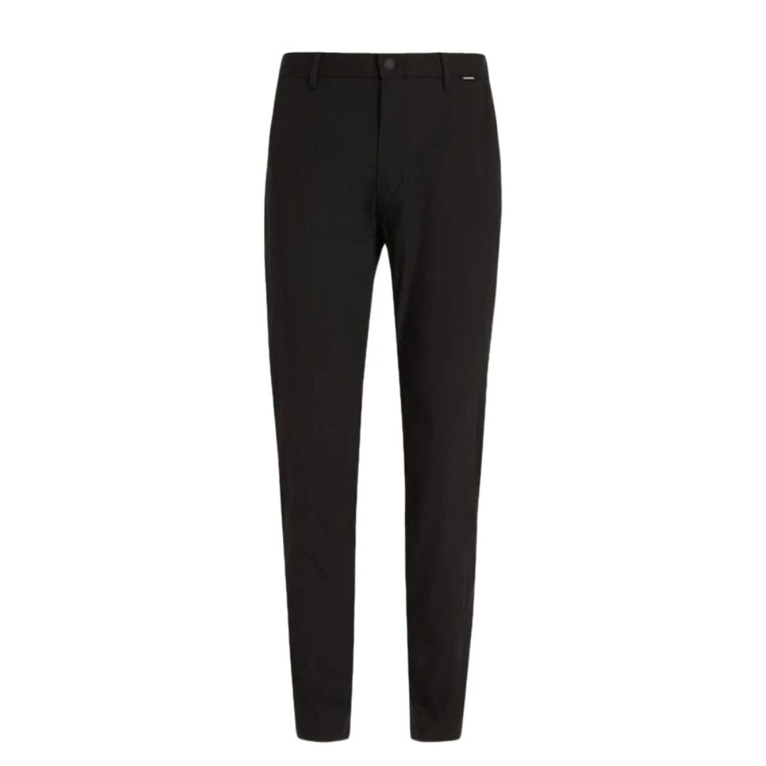 Calvin Klein Tech cotton Stretch Slim Nadrág | Fekete