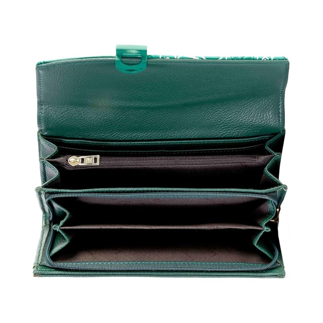 Pierre Cardin Pénztárca | Zöld mintás