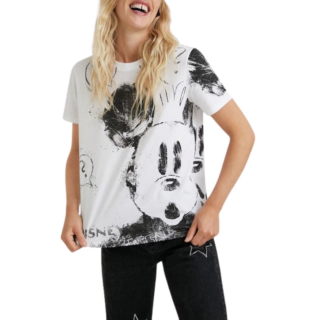 Desigual  Női Póló Mickey I Fehér