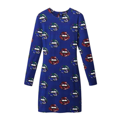 Desigual Vest Liliana Ruha | Sötétkék Mintás