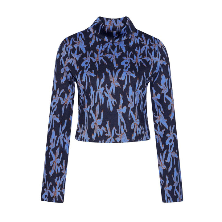 Desigual Jers Jane Austen Pulóver | Sötétkék mintás