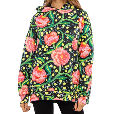 Desigual Női Sweat Roiane Hoodie | Virágmintás