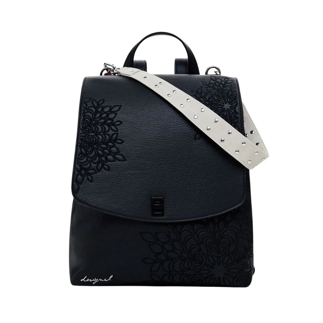Desigual Sierra Sumy Mini Straight Flap Hátizsák | Fekete