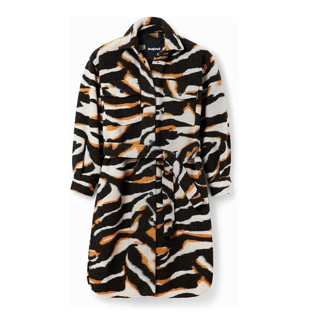 Desigual Női Gyapjúkeverék Chaq Rass Kabát I Többszínű