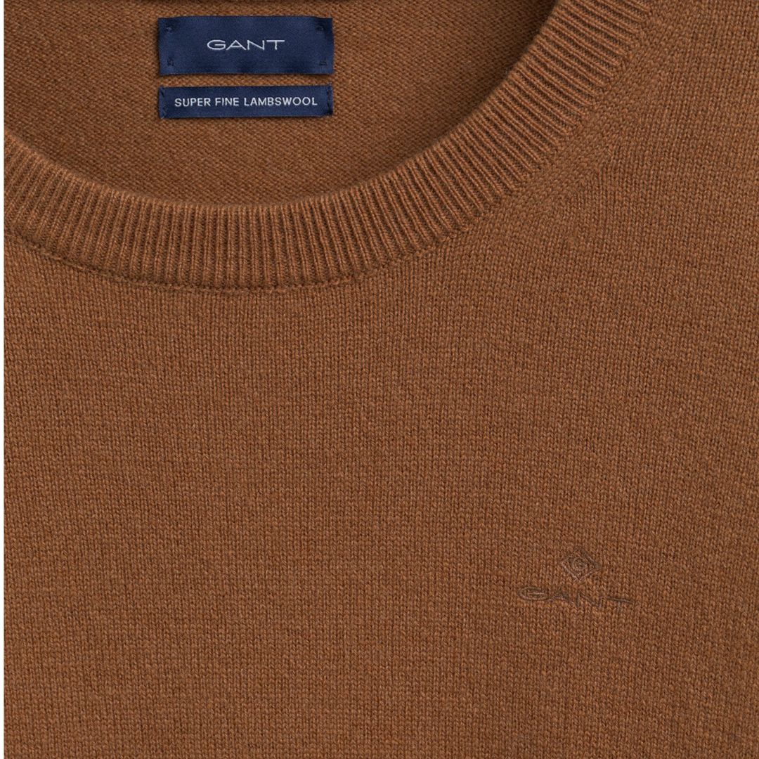 Gant Női Superfine Lambswool FW Pulóver I Barna