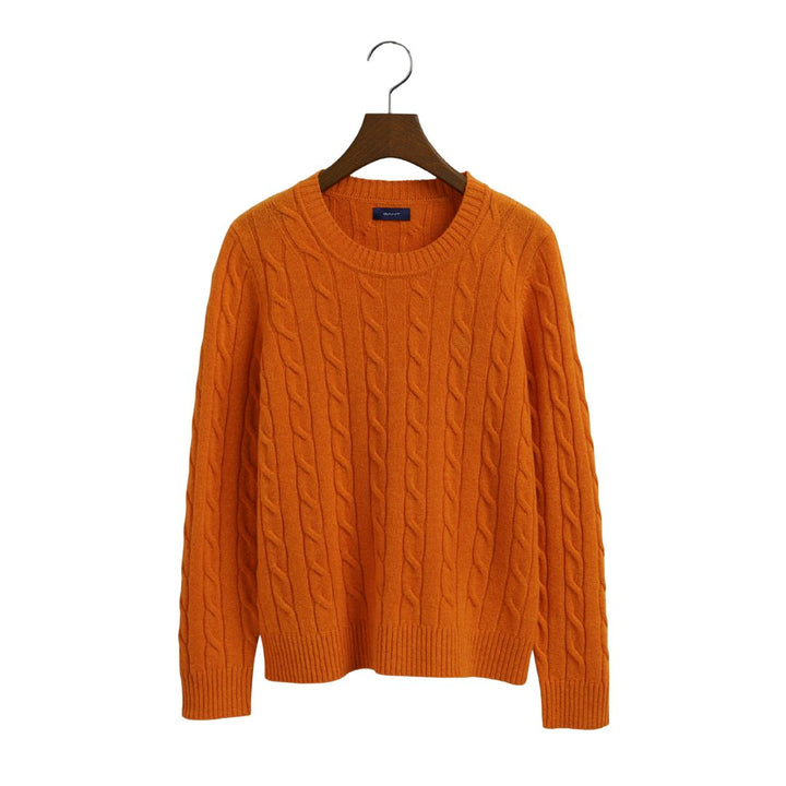 Gant Női Lambswool Cable Pulóver I Narancs