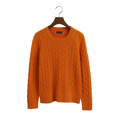 Gant Női Lambswool Cable Pulóver I Narancs