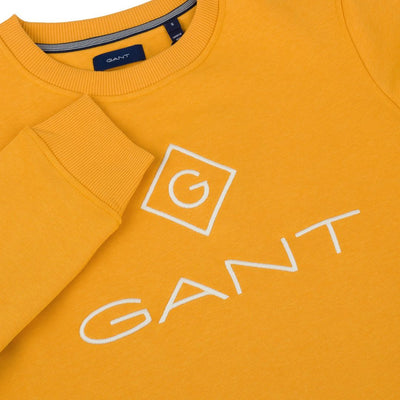 Gant Női Lock Up C neck Pulóver I Sárga