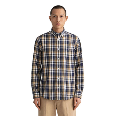 Gant Férfi Washed Poplin Check Ing