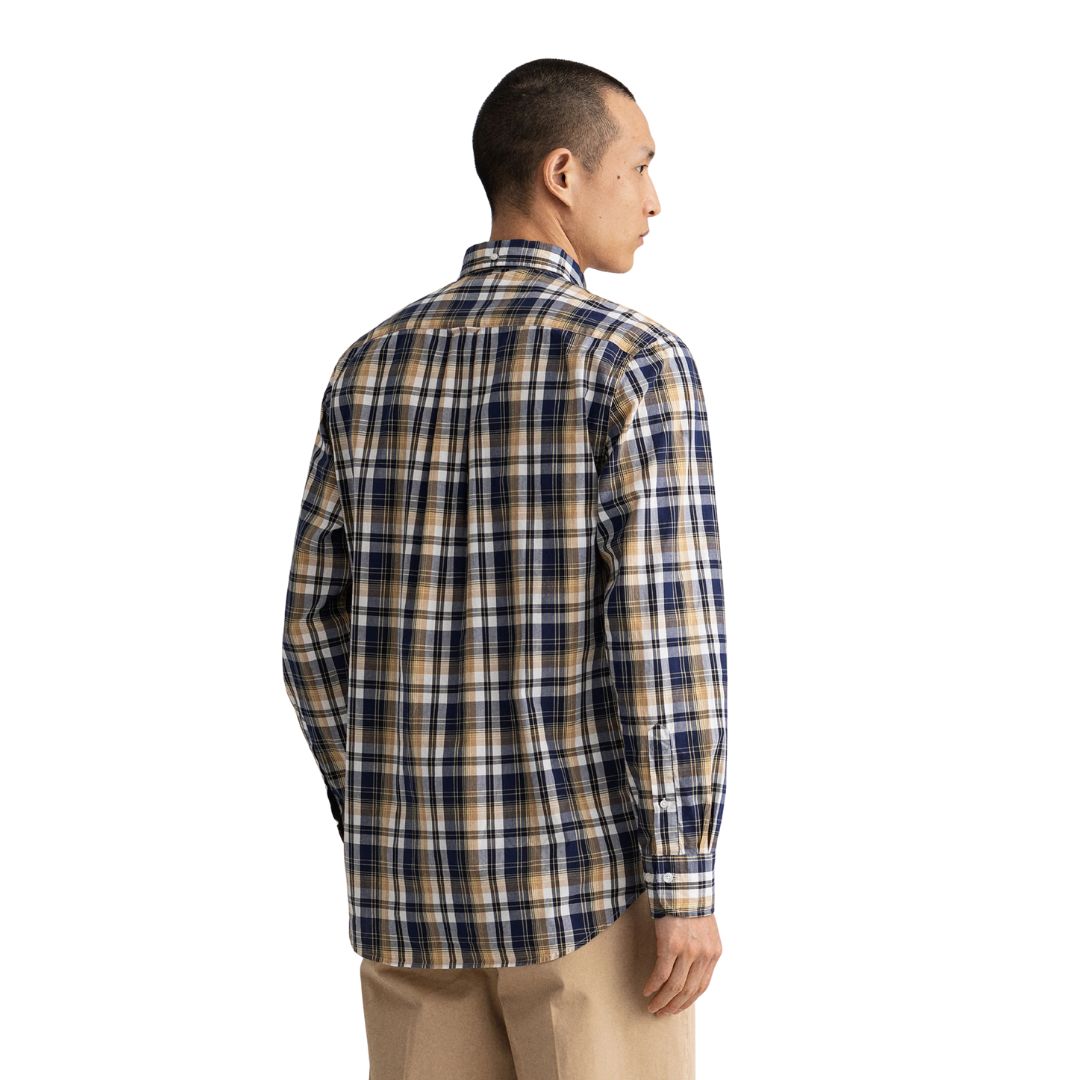 Gant Férfi Washed Poplin Check Ing