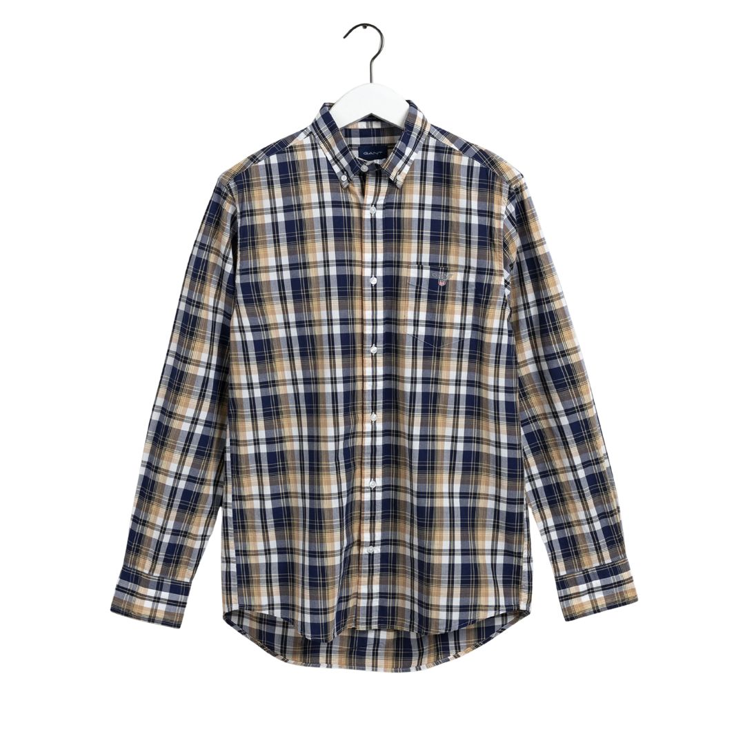 Gant Férfi Washed Poplin Check Ing