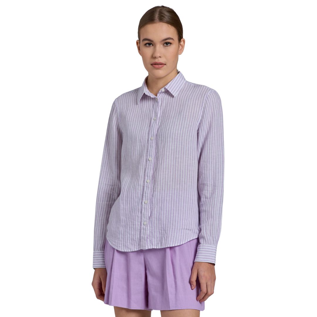 Gant Női Reg Linen Stripe Shirt