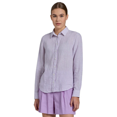 Gant Női Reg Linen Stripe Shirt