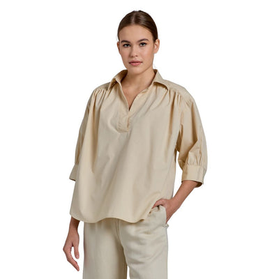 Gant Női Lux Poplin Popover Ing I Bézs