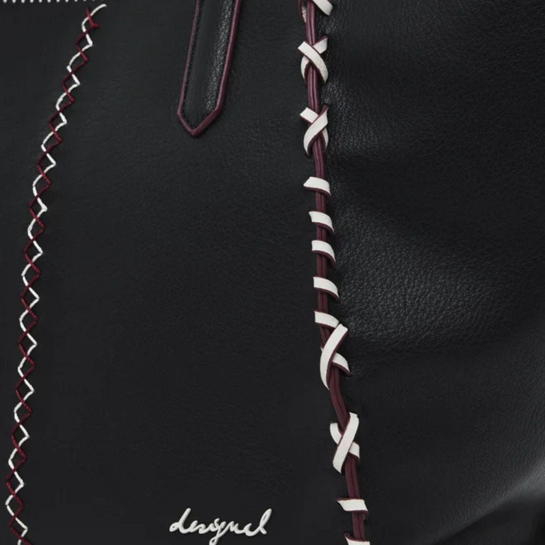 Desigual Női Manhattan Pespuntes Guimar Táska I Fekete