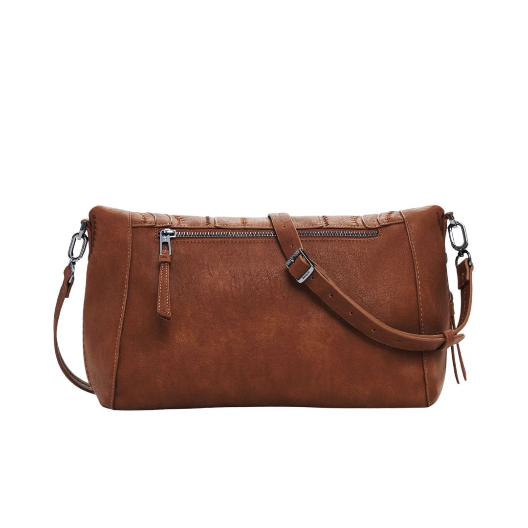 Desigual Női Bag Embro Patch Loverty Camel Táska I Barna