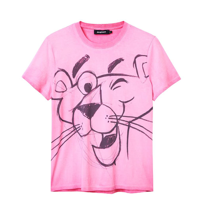 Desigual Női Pink Panther Póló I Rózsaszín