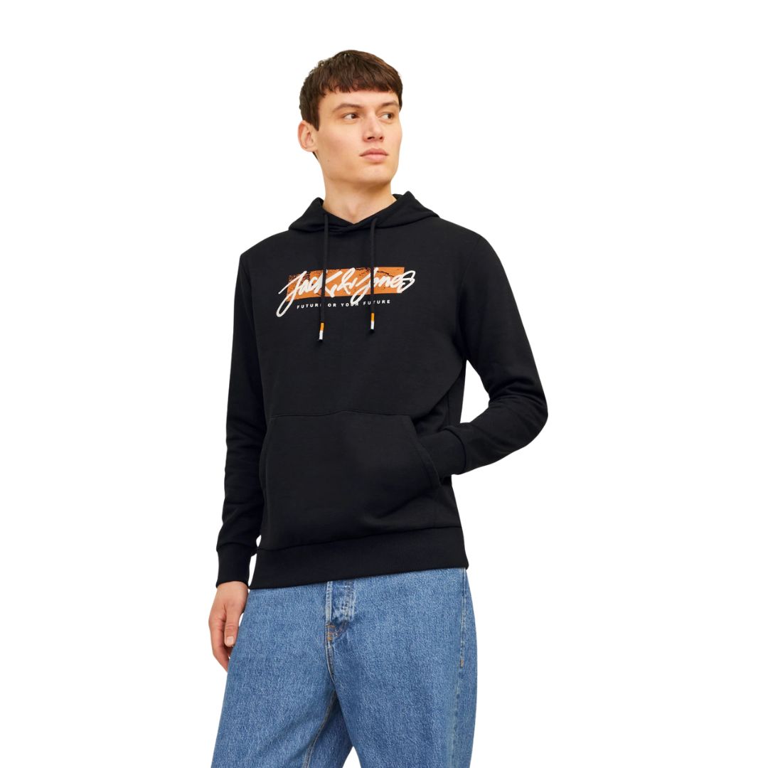 Jack & Jones Férfi Kapucnis Pulóver I Fekete