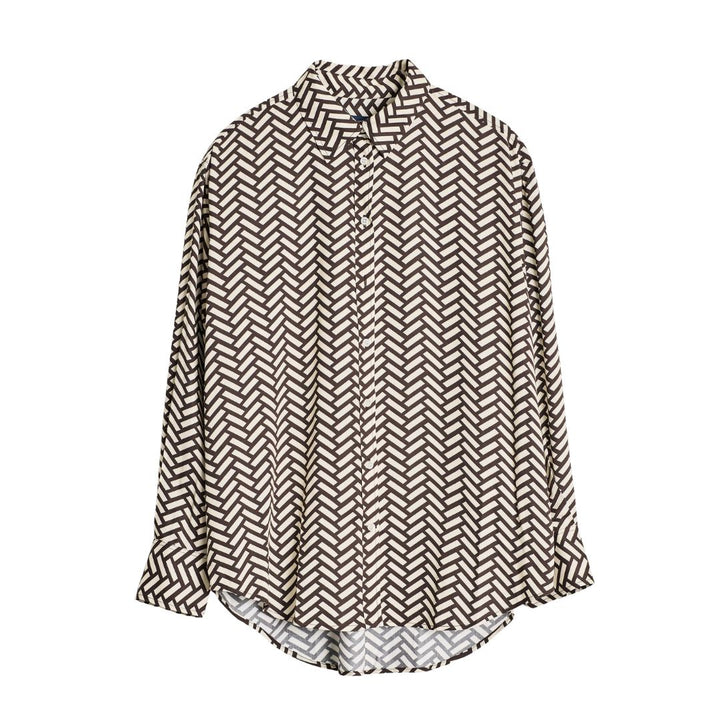 Gant Női Relaxed Geometric Ing I Barna