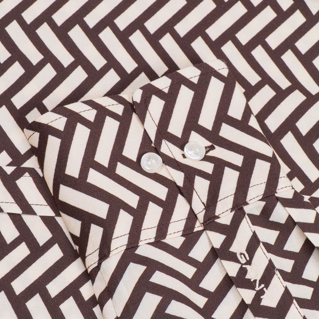 Gant Női Relaxed Geometric Ing I Barna