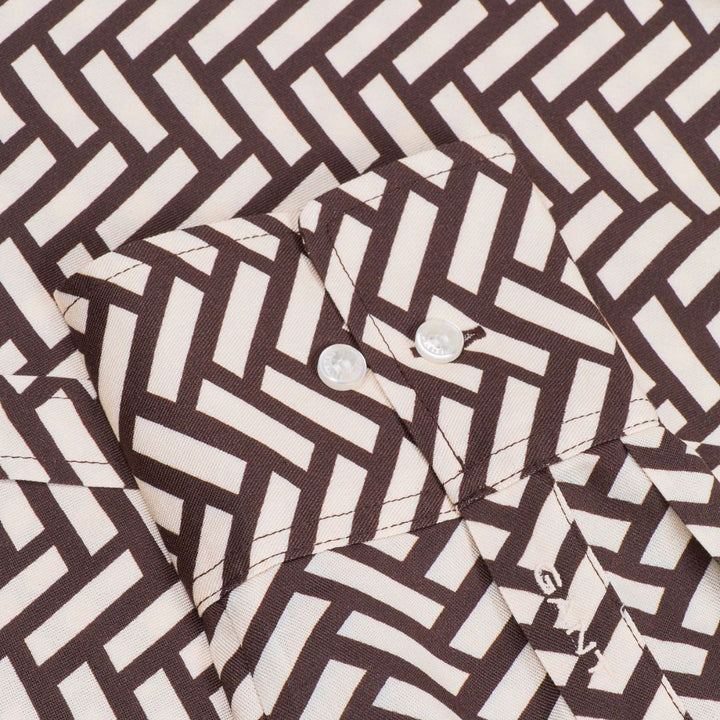 Gant Női Relaxed Geometric Ing I Barna