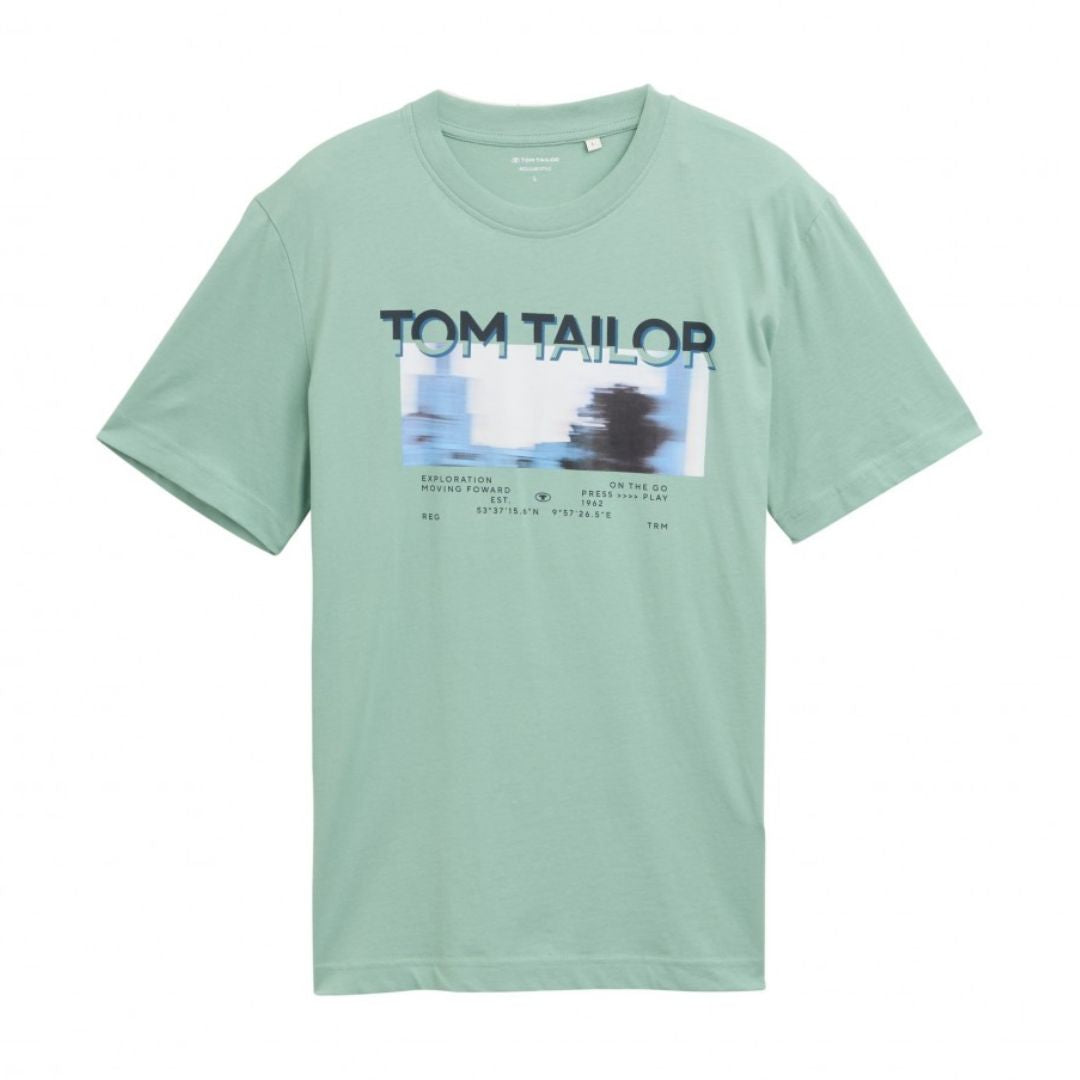 Tom Tailor Férfi Póló | Zöld