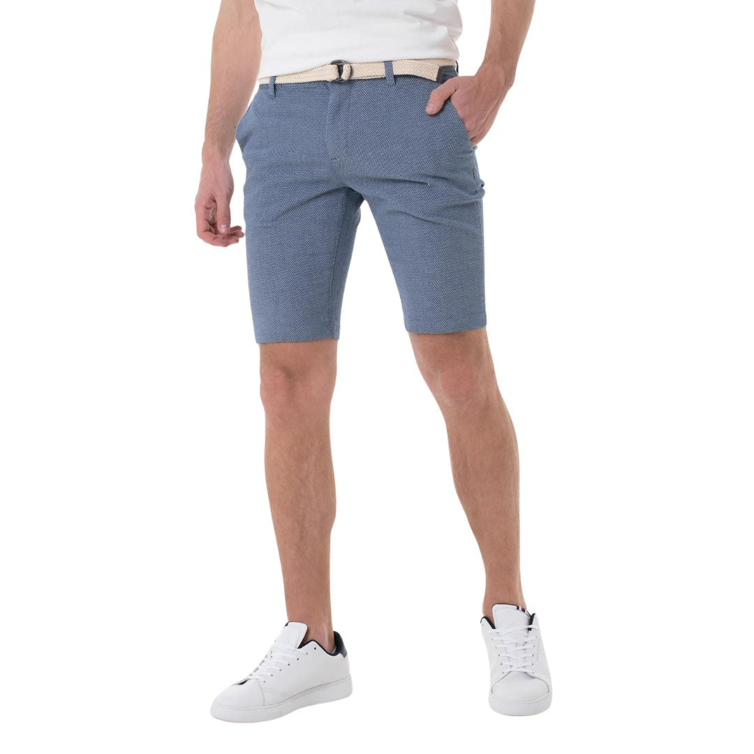 Tom Tailor Férfi Chino Bermuda Rövidnadrág I Kék