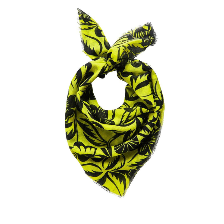 Desigual Bold Square Kendő | Zöld Virágos