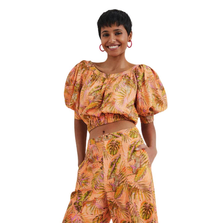 Desigual Női Safari Tropical Felső I Narancs