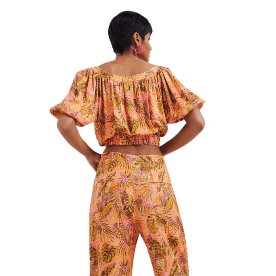 Desigual Női Safari Tropical Felső I Narancs