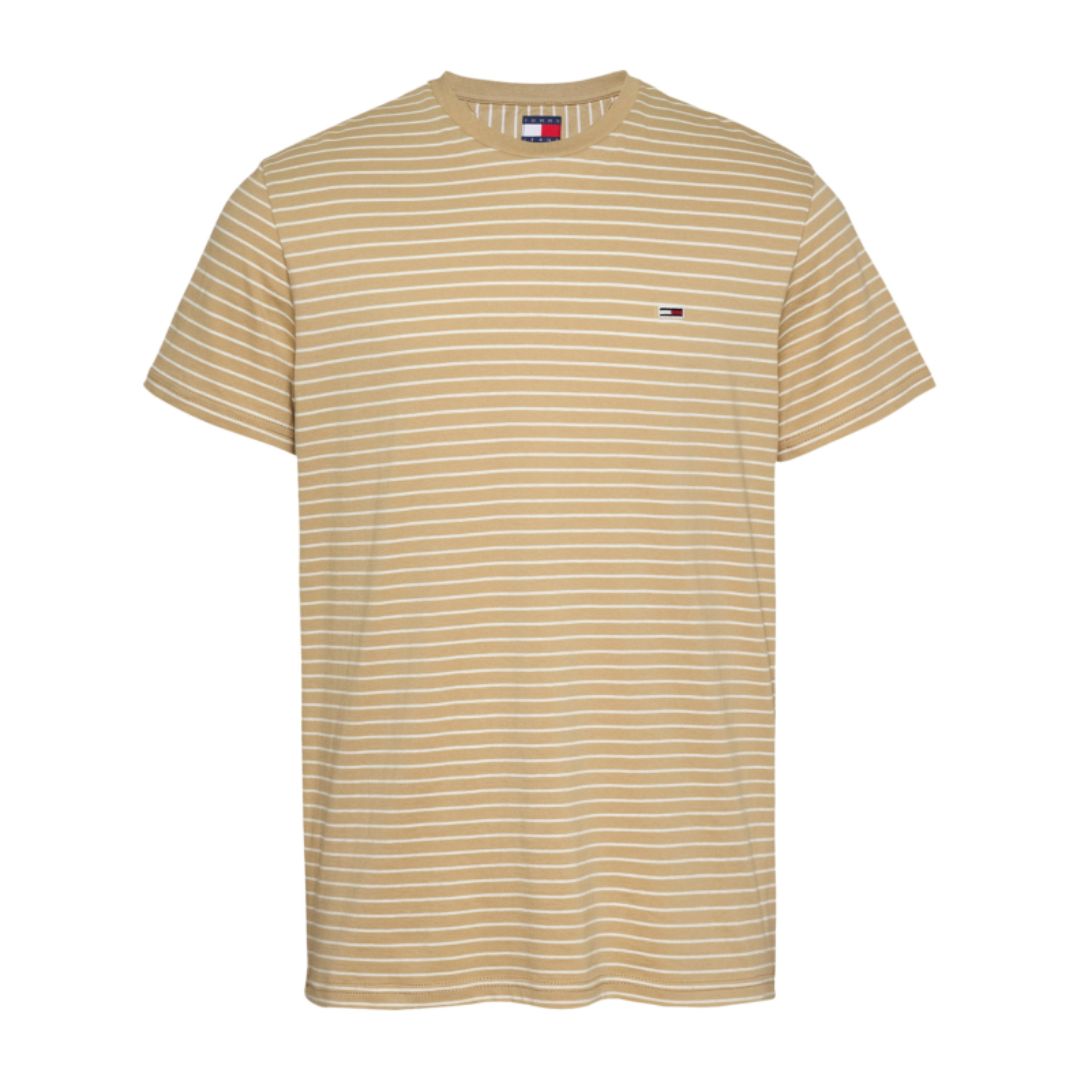 Tommy Hilfiger Férfi Póló I Bézs csíkos