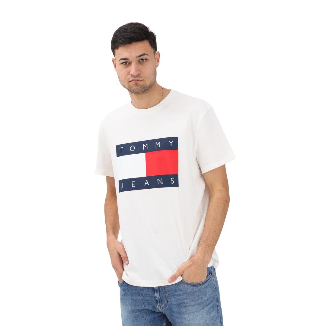 Tommy Hilfiger Férfi Póló I Törtfehér