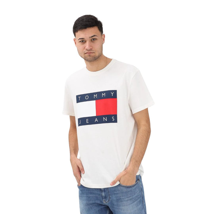 Tommy Hilfiger Férfi Póló I Törtfehér