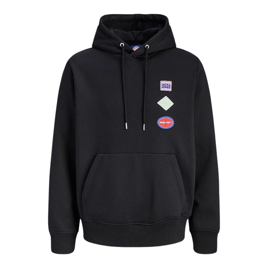 Jack & Jones Folie Badge Férfi Pulóver I Fekete
