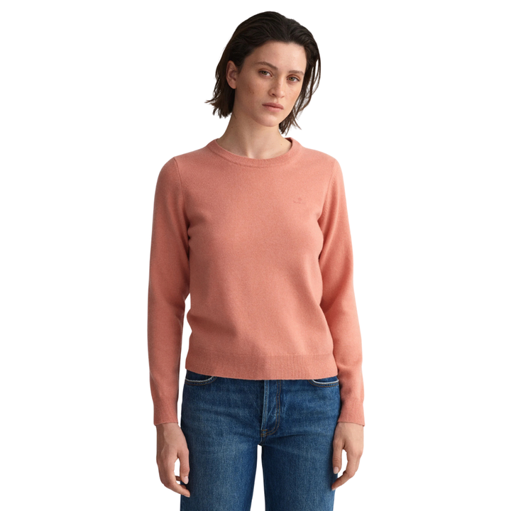 Gant Női Superfine Lambswool FW Pulóver I Rózsaszín