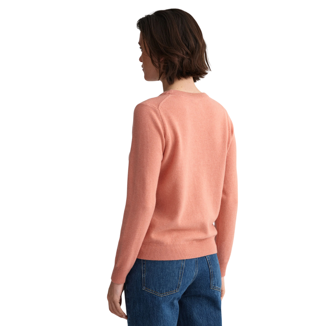 Gant Női Superfine Lambswool FW Pulóver I Rózsaszín